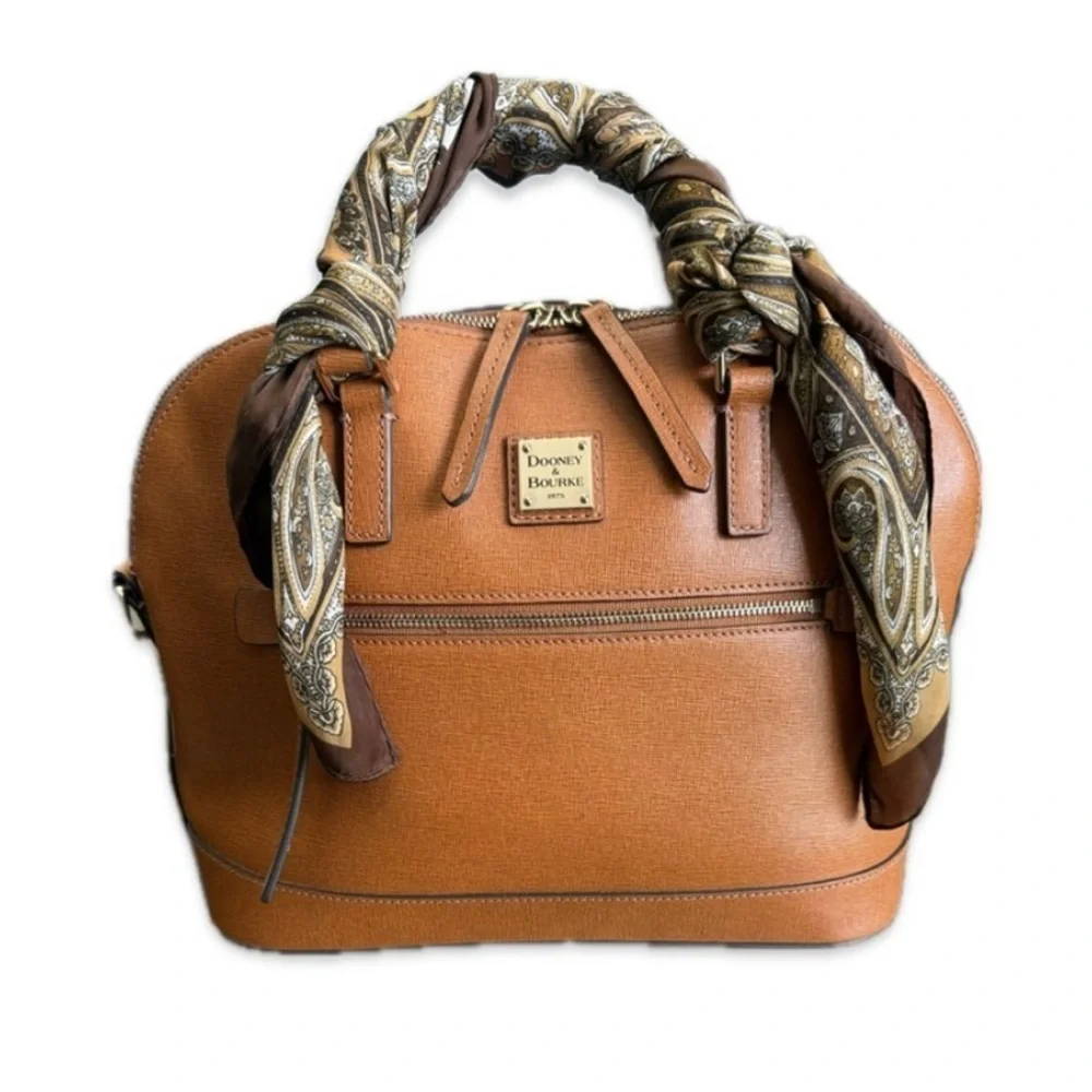 Gorgeous Dooney & Bourke Tan Leather Satchel